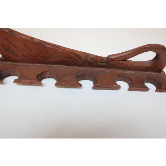 Folk Art Dual Dog Pipe Holder For Sale - Image 9 of 13