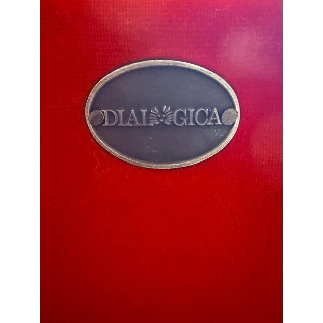 1990s Italian Red Velvet Dialogica “Splash” Sculptural Dining Chairs — Set of 4 For Sale - Image 10 of 18