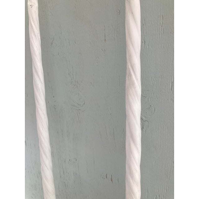 Tony Duquette original pair of Faux Narwhal Tusks handmade and cast out of resin then hand painted white matte finish to...