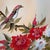 Large Mid-Century Chinese Silk Painting – Hand-Painted Bird & Peony Floral Composition in Ornate Frame - Signed by Unknown Artist For Sale In Des Moines, IA - Image 6 of 12