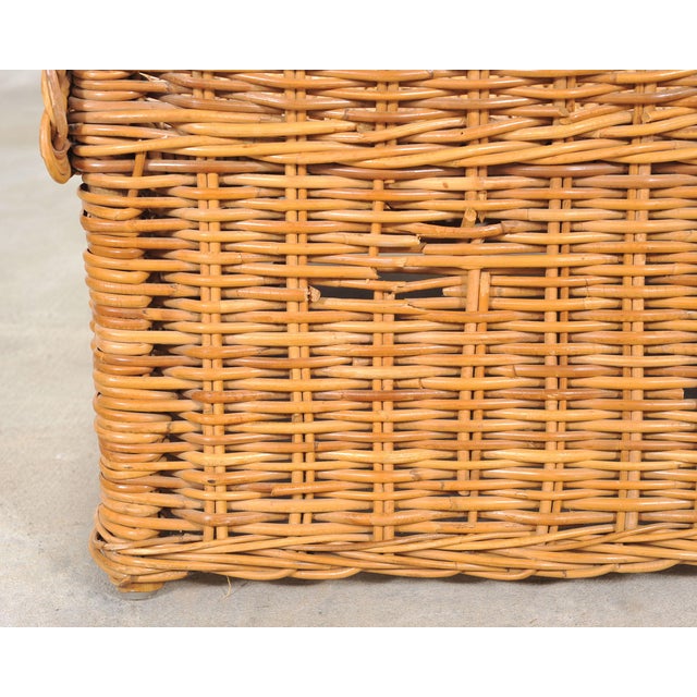 Set of Three Bielecky Brothers Rattan and Wicker Lounge Chairs For Sale - Image 18 of 18