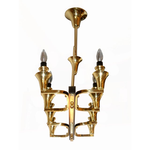 French 8 Light Chandelier For Sale In Miami - Image 6 of 6