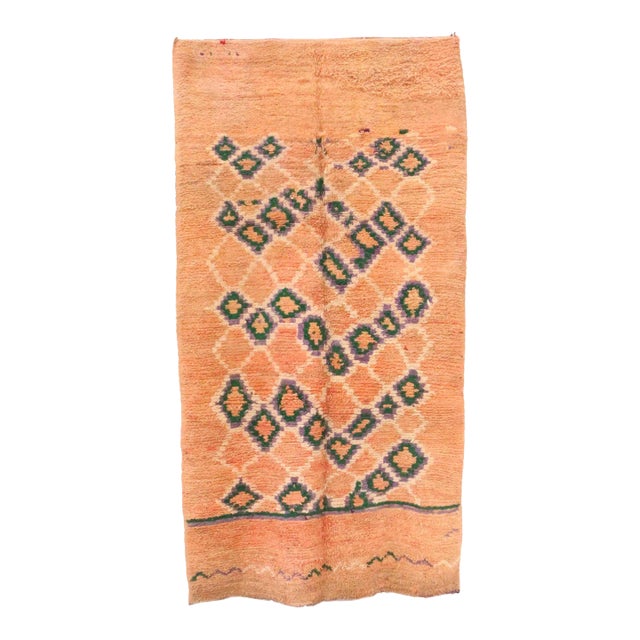 Moroccan Handmade Rug - 5'2" X 9'11" Ft For Sale