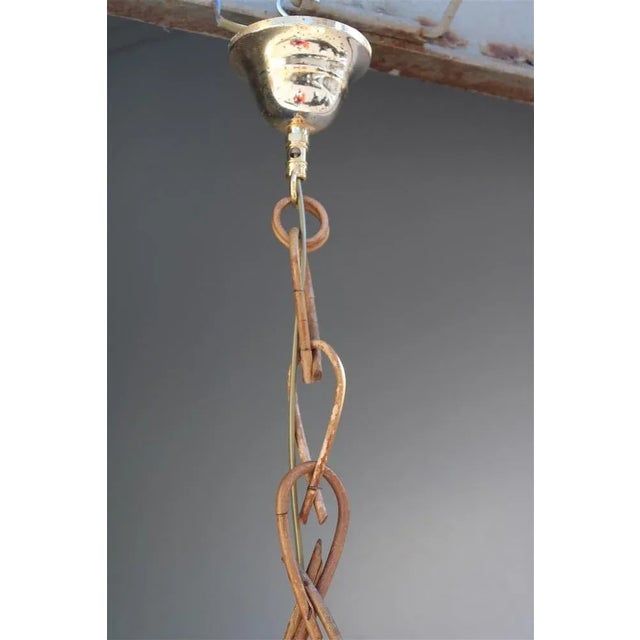 1960s Italian Bamboo Suspension Lamp, 1960s For Sale - Image 5 of 9