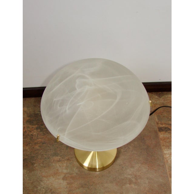 Modern Gilt and Glass Table Lamp, 2000s For Sale - Image 6 of 7