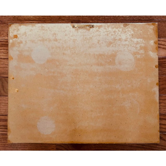 Vintage Hand Made Inlaid Wood Plaque of Dome of the Rock in Jerusalem ~ Bright Colors For Sale In Philadelphia - Image 6 of 6