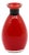 Vintage Red Murano Glass Soliflore Vase, Italy, 1970s For Sale