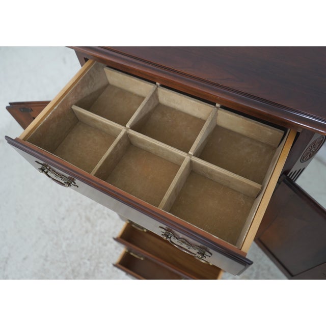 1970s 1970s Ethan Allen Cherry Georgian Court Lingerie Chest For Sale - Image 5 of 16