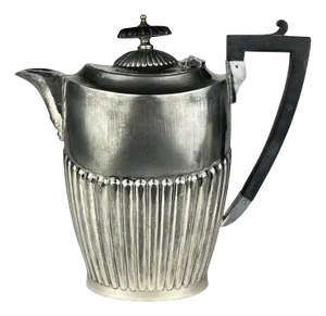Antique Silver Plated Coffee Pot by Sheffield, 1890s