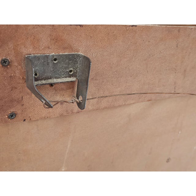 Transparent 1940’s Art Deco Mirror With Gold Empire Style Metal Corner Brass Accents For Sale - Image 8 of 10