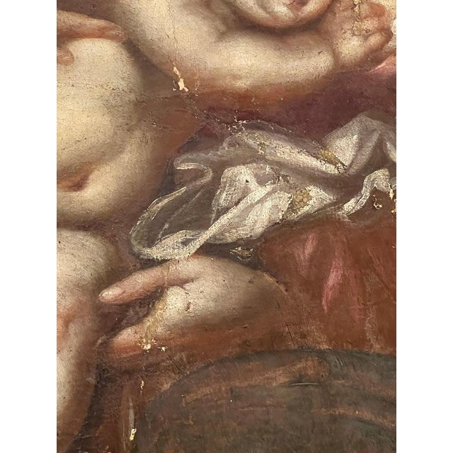 Madonna with Sleeping Child, 17th Century, Oil on Canvas For Sale - Image 5 of 10