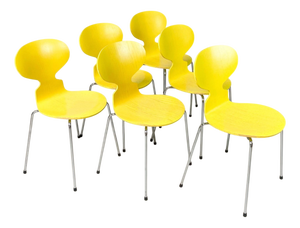 Model 3101 The Ant Chairs by Arne Jacobsen for Fritz Hansen, 1970s, Set of 6