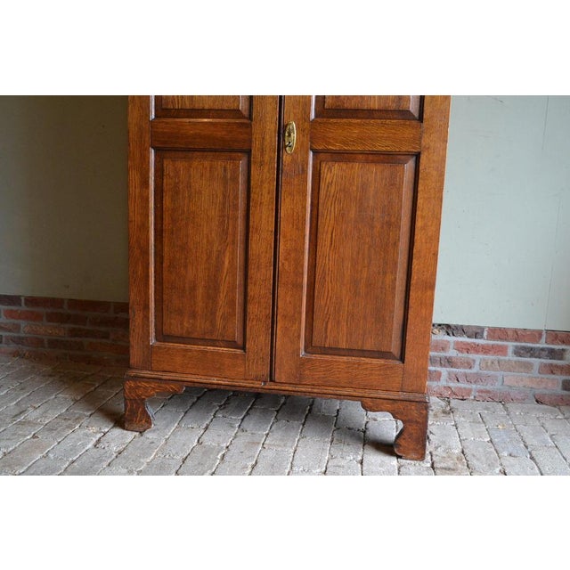 Antique Oak Wooden Cupboard For Sale - Image 3 of 10