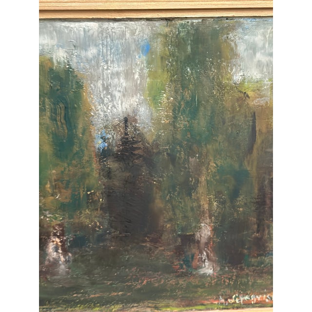 Mid-Century Modern Anders Liljeqvist, Forest, 1960s, Oil on Panel For Sale - Image 3 of 18