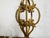 Metal Pair of French Midcentury Gilt Metal Table Lamps with Scrolls and Fleur de Lys For Sale - Image 7 of 8