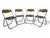 Folding Chairs in Acrylic Glass and Chrome, Italy, 1970s, Set of 4 For Sale - Image 9 of 9