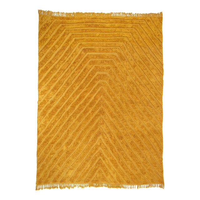 Large Hand-Knotted Wool Rug by Azele Studio For Sale