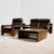 ‘Model 757’ leather sofa set from the 1970s, designed by Harry de Groot for Leolux. The set consists of a two-seater sofa,...