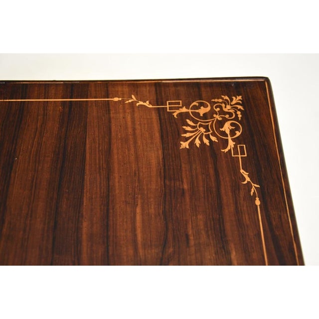 Wood Victorian Drop Leaf Side Table, 1860s For Sale - Image 7 of 13