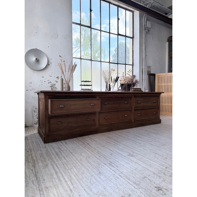 Oak Silk Counter, 1900s For Sale - Image 15 of 18