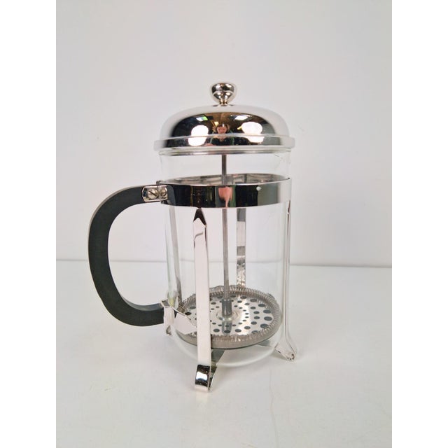 Metal Vintage French Press 8-Cup Coffee Maker from Melior, France, 1980s For Sale - Image 7 of 7