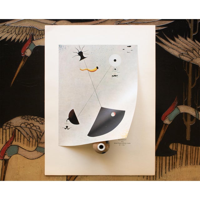 Joan Miró 1940s After Joan Miró, "Maternity" First Edition Swiss Offset Lithograph For Sale - Image 4 of 7