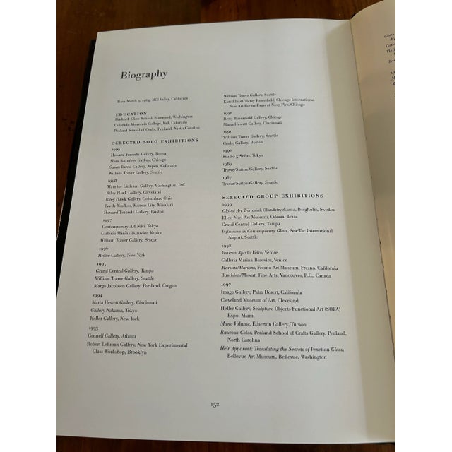 Black Contemporary Book “Dante Marioni Blown Glass” Signed by Artist For Sale - Image 8 of 12