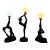 1970s Art Deco Style Nude Lady Table Lamps - Set of 3 For Sale