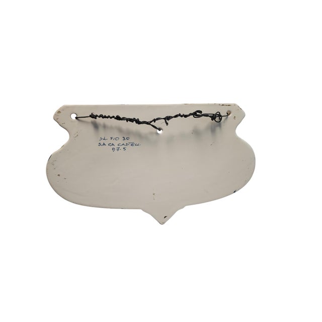 Mid 20th Century Vintage Saca Castelli Wall Hanging Jardiniere For Sale - Image 5 of 5