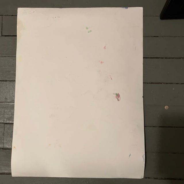 1980s 1980’s Original Abstract Expressionist Painting/Drawing/Pastel Signed For Sale - Image 5 of 5