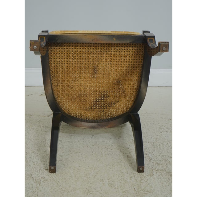 Quality Regency Style Black & Gold Finish Chair For Sale - Image 18 of 18