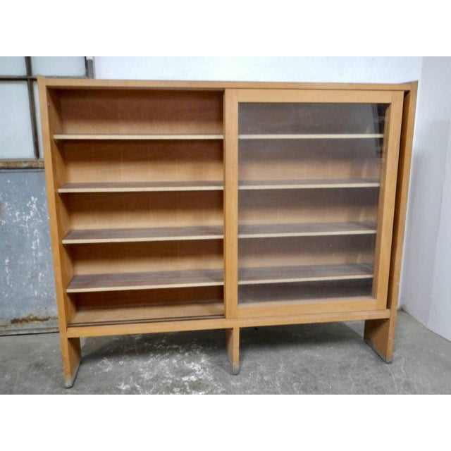 Fir Blockboard Bookcase, 1970s For Sale - Image 3 of 13