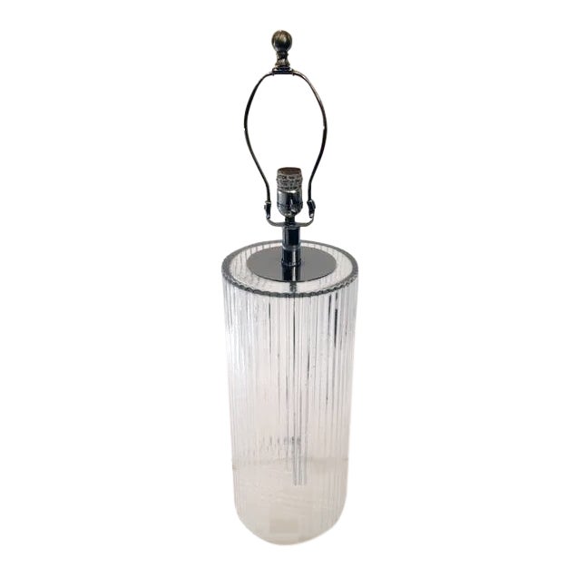 Modern Glass Table Lamp For Sale
