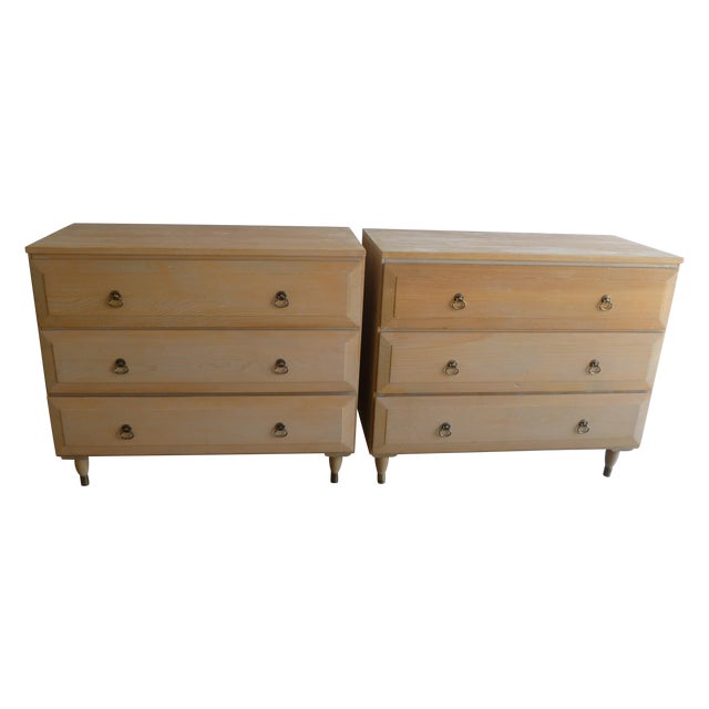 Mid Century Aristo Bilt Rare Wood Dressers Pair Chairish