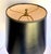Vintage Neoclassical Whitewashed Carved Wood Urn Table Lamp With Black Shade For Sale - Image 4 of 11