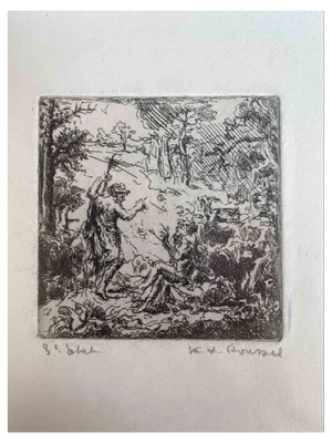 Ker Xavier Roussel, Pastorales, Original Etching, 1920s