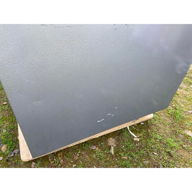 Steelcase Vintage Mid Century Modern Steel Tanker Desk Workbench For Sale - Image 4 of 12