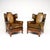 Vintage Leather Wing Back Chairs, 1920s, Set of 2 For Sale - Image 11 of 11