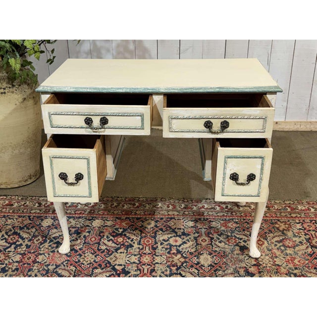Vintage English Pine Desk, 1950s For Sale - Image 4 of 15