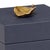 Transitional Chelsea House Leaf Box in Navy For Sale - Image 3 of 4