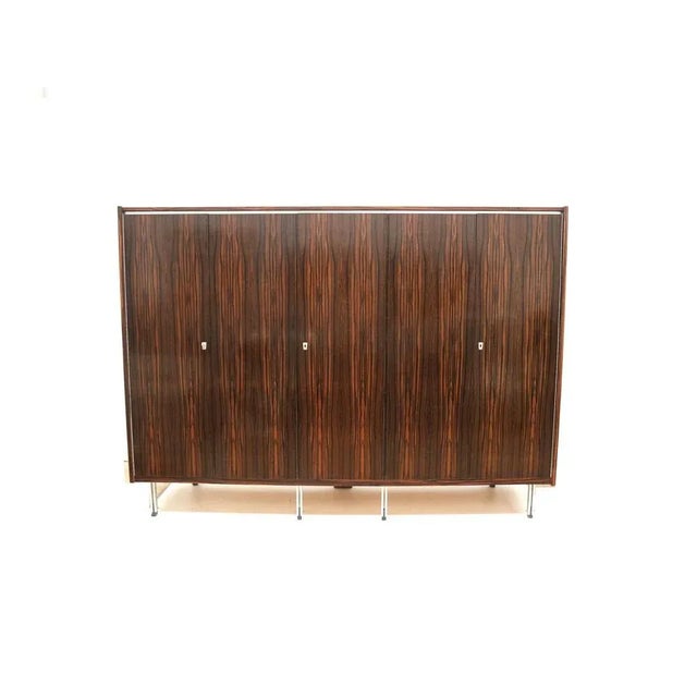 Large Vintage Wardrobe with Hanging and Storage Space, 1960s For Sale - Image 11 of 11