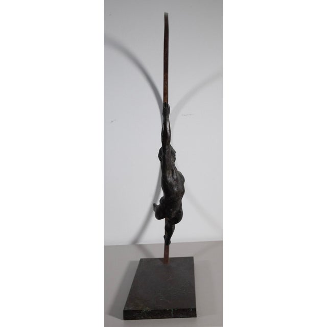 Metal 1980s Tom Merrifield – Kenn Wells Loop Bronze Sculpture, Signed & Numbered 3/10 - 34" H For Sale - Image 7 of 9