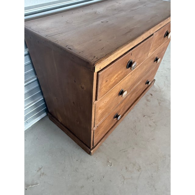 Two Over Two Drawers - Antique Pine Chest of Drawers From England For Sale - Image 4 of 18