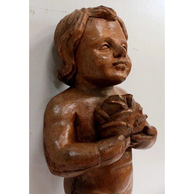 Carved Angel, Early 20th-Century For Sale - Image 12 of 18