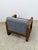Vintage MCM Single Accent Chair Rounded Wood Arms Mid-Century Lounge For Sale - Image 9 of 9