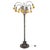 Tiffany Style Bronze Twelve-Light Floor Lamp With Charles Lotton Art Glass Shade For Sale - Image 11 of 11