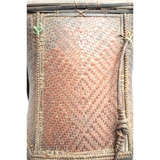 Wood Woven Basket -Wall Art Basket C For Sale - Image 7 of 14