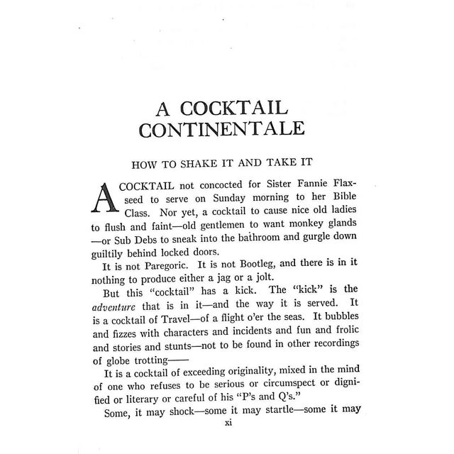 "A Cocktail Continentale a Pleasure Guide to Europe" 1926 Reynolds, Bruce For Sale In New York - Image 6 of 12