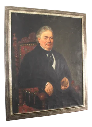 French Artist, Portrait of Bordeaux Gentleman, 1890s-1910s, Oil on Canvas