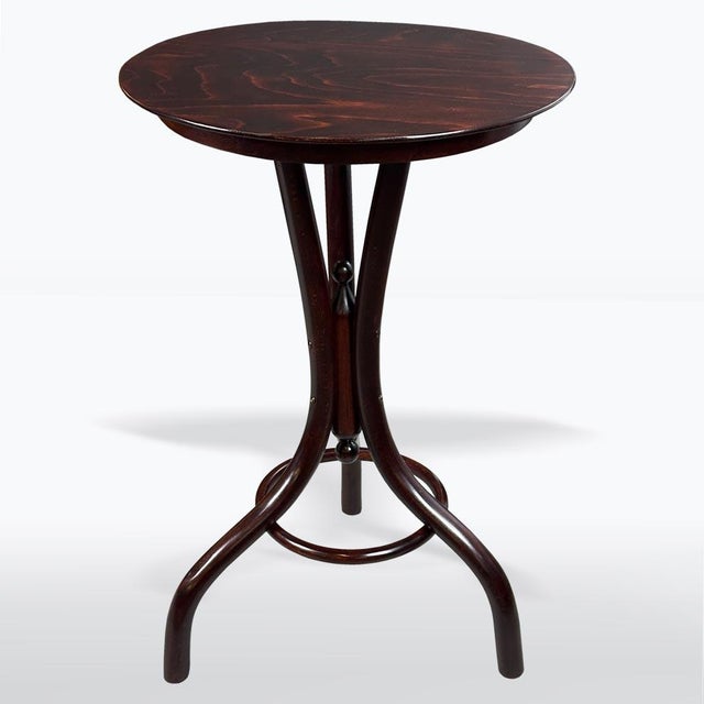 Antique Coffee Table in Bentwood from Thonet, 1920s For Sale - Image 6 of 6
